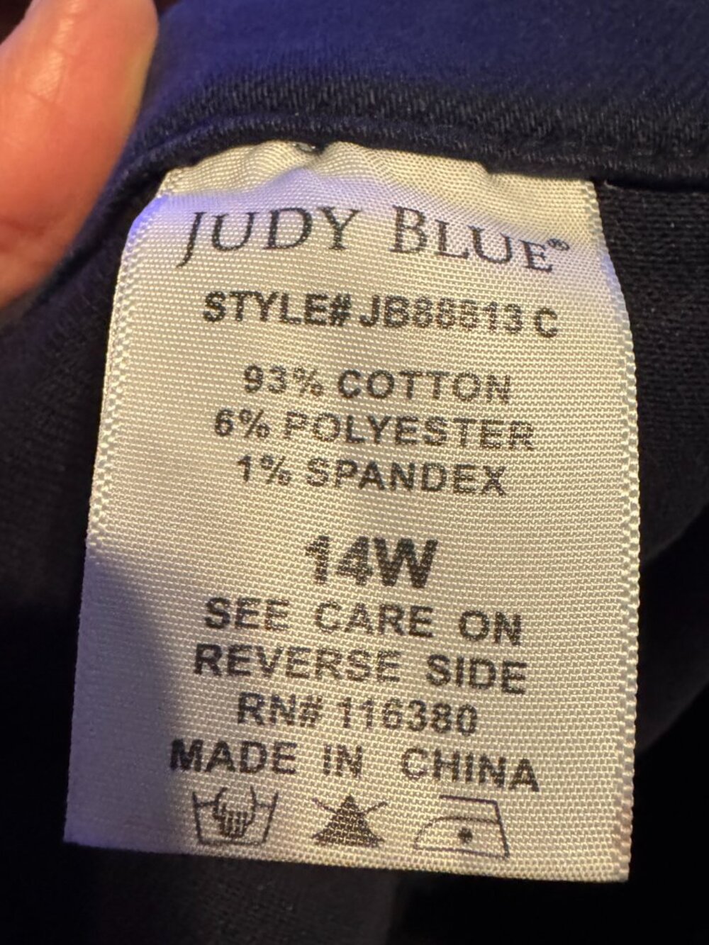 Judy Blue - Airplane Mode High Rise Jogger - Navy - 14w - Picture 5 of 9